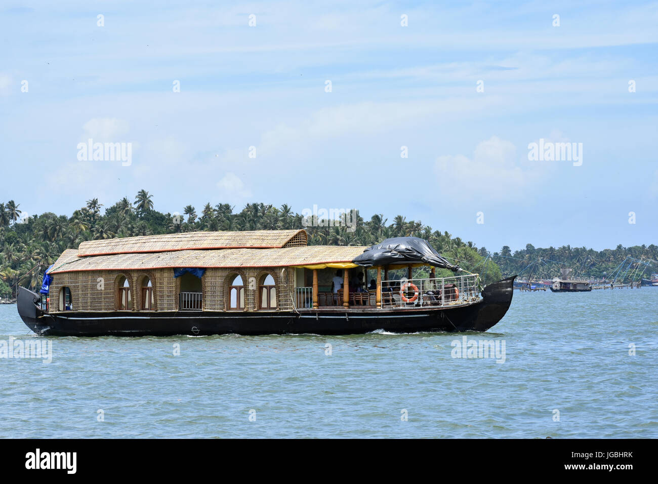 House boat in Kerala Stock Photo
