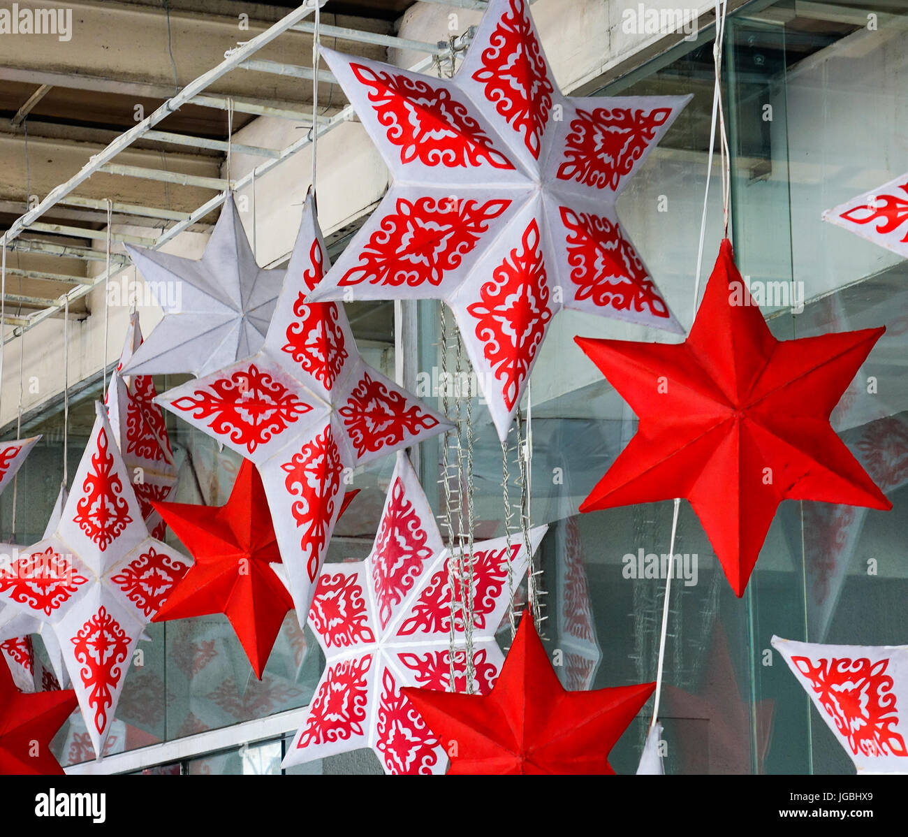 Christmas Stars For Decorations At The House Christmas Background