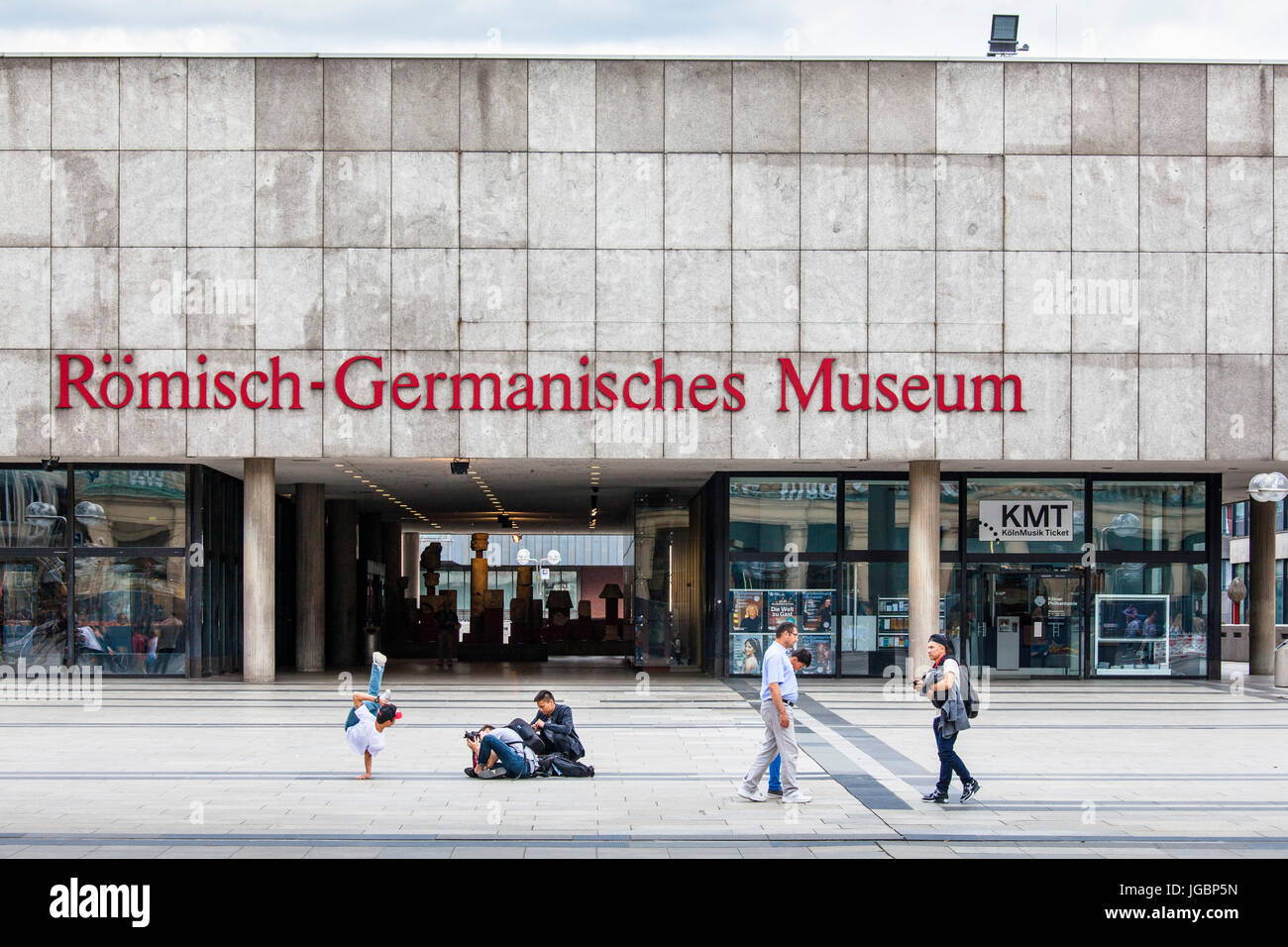 Europe, Germany, North Rhine-Westphalia, Cologne, the Romano-Germanic Museum at the Roncalli square. Stock Photo