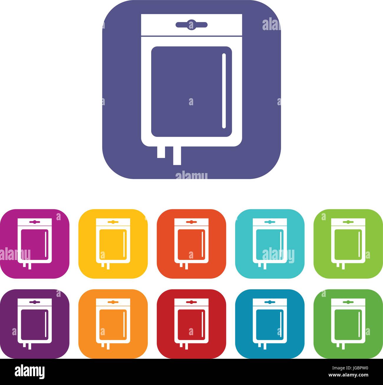 Blood Transfusion Icons Set Flat Stock Vector Image & Art - Alamy