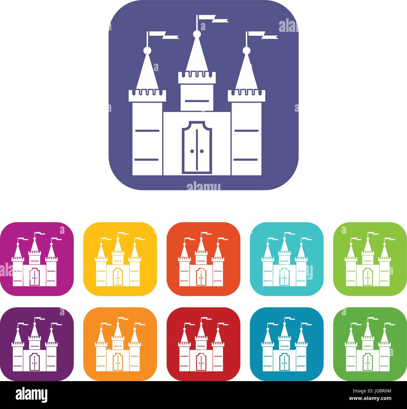 Red castle museum Stock Vector Images - Alamy