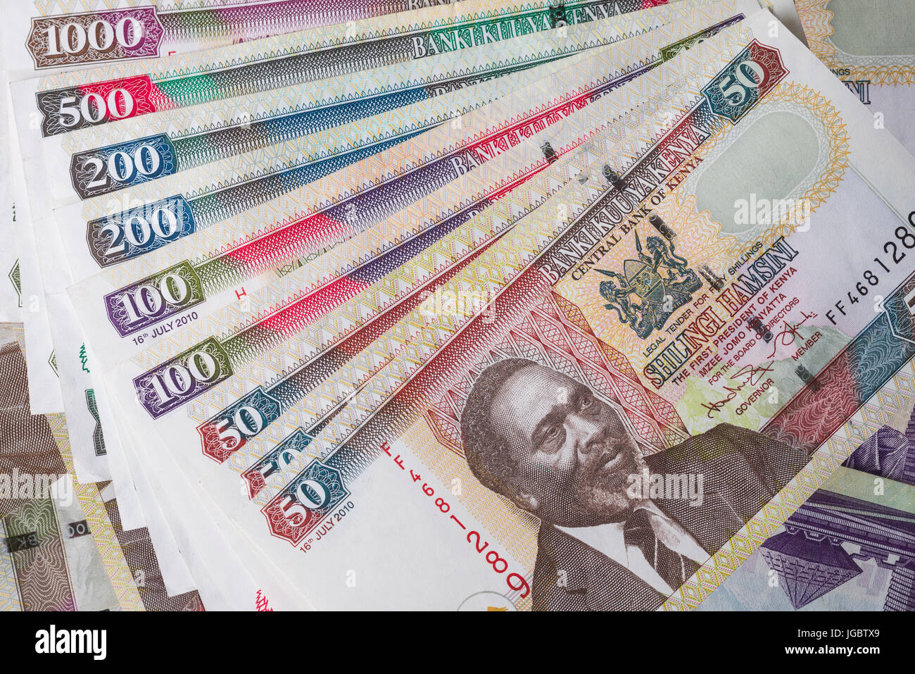 Kenyan Shilling Notes And Coins