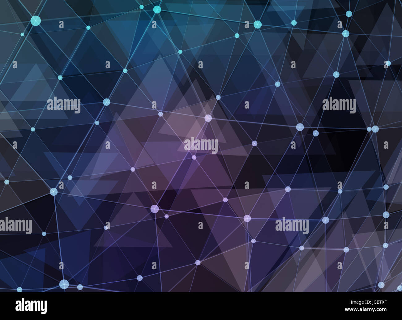 Abstract blue polygonal space background Stock Photo - Alamy