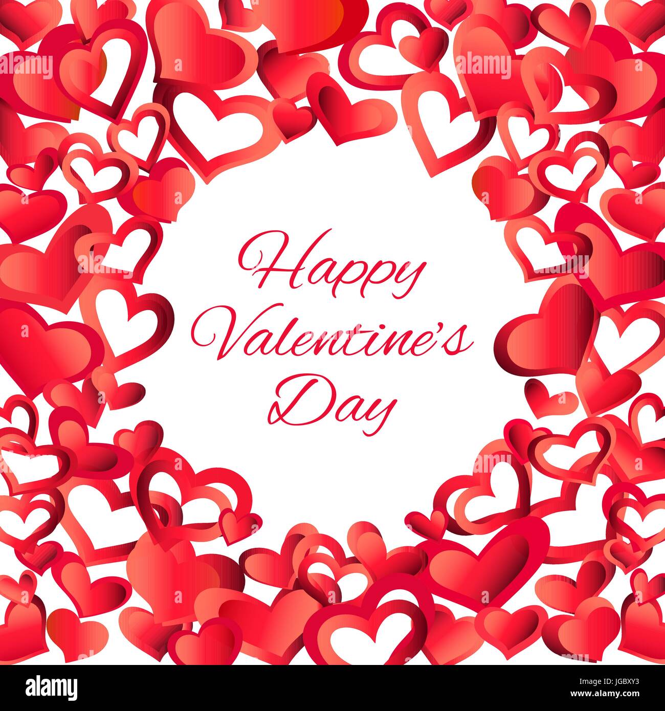 Digital vector red heart texture valentine day frame or wedding design ...