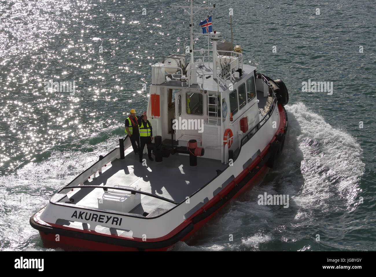 Sleipnir tug boat in Akureryi Iceland Stock Photo - Alamy