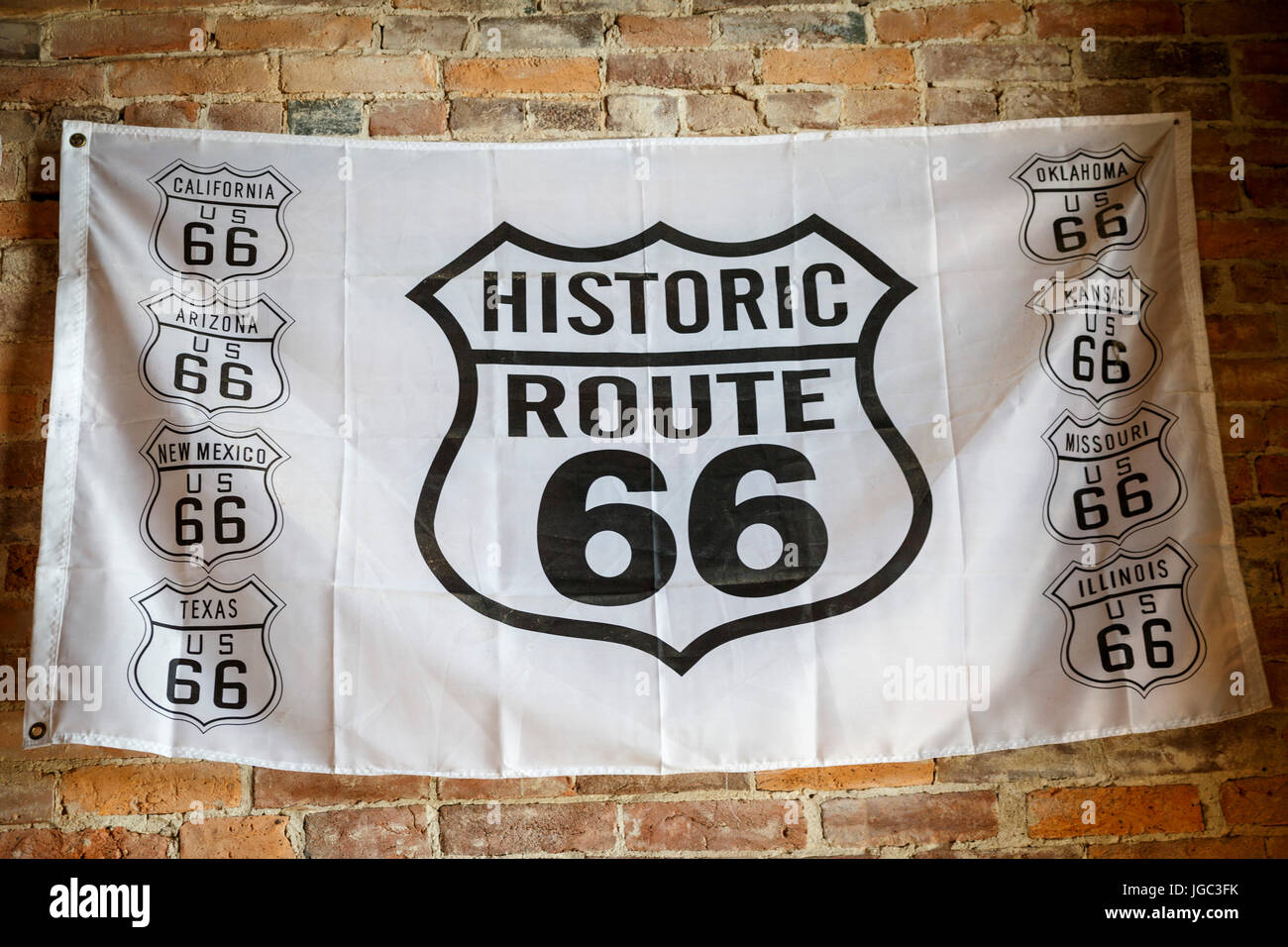 Flag, Souvenir, Route 66, USA Stock Photo