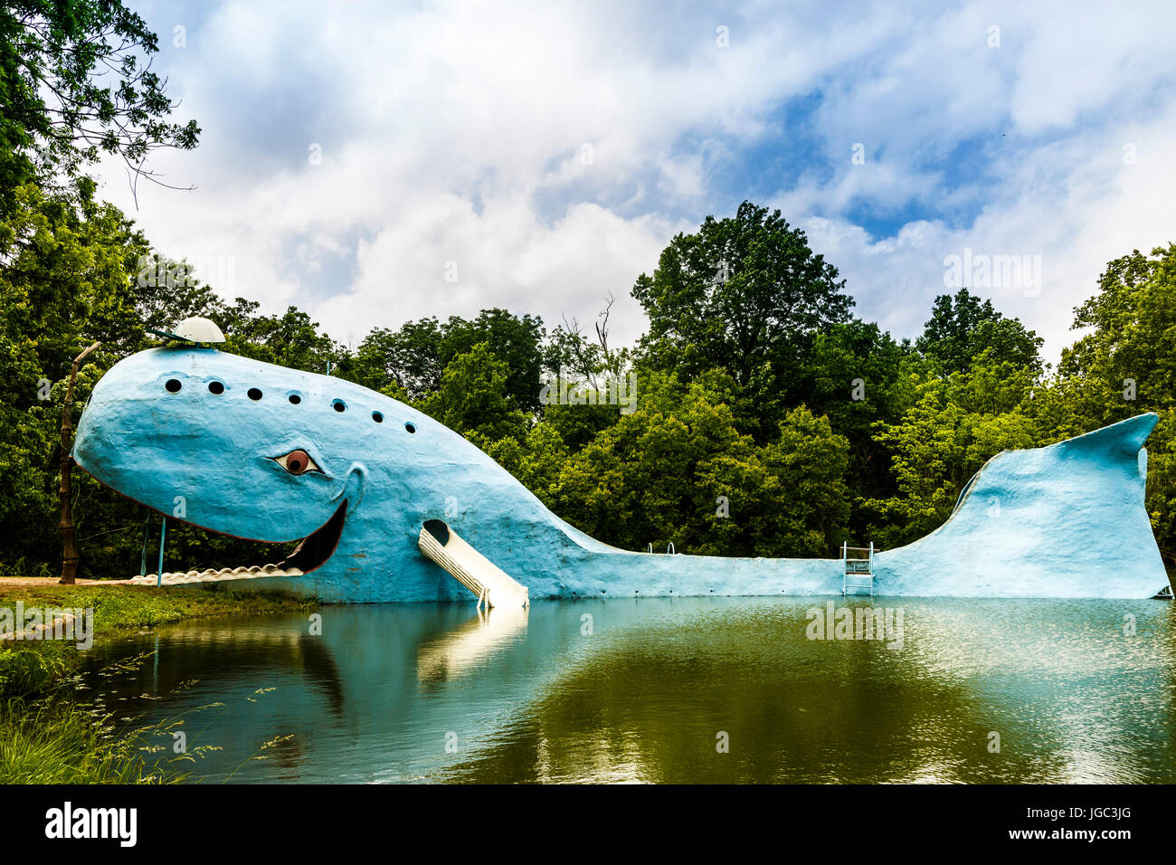 The Blue Whale, Catoosa, Historic Route 66, Oklahoma Stock Photo