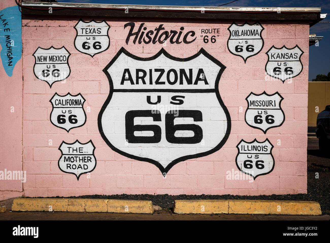 Holbrook, Historic Route 66, Navajo County, Arizona, USA Stock Photo