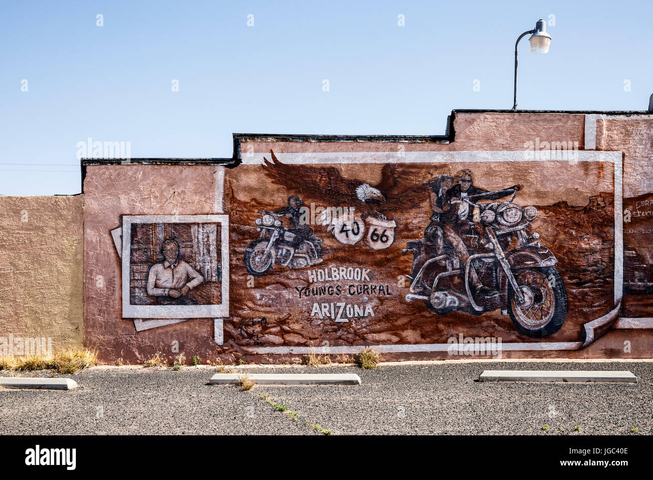 Holbrook, Historic Route 66, Navajo County, Arizona, USA Stock Photo