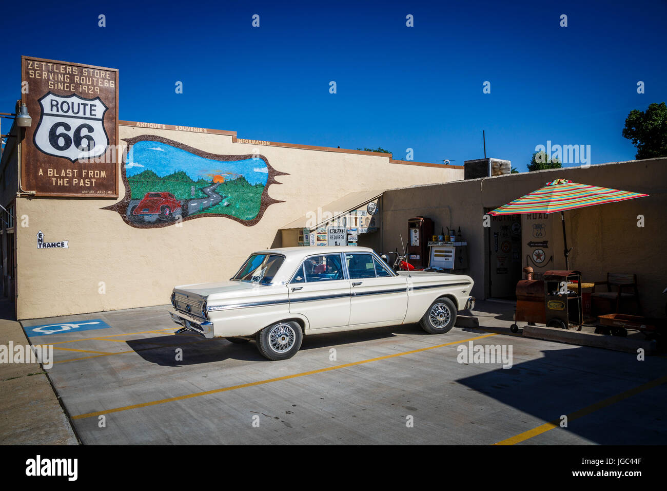 Zettlers Store, Ash Fork, Arizona, Historic Route 66, USA Stock Photo