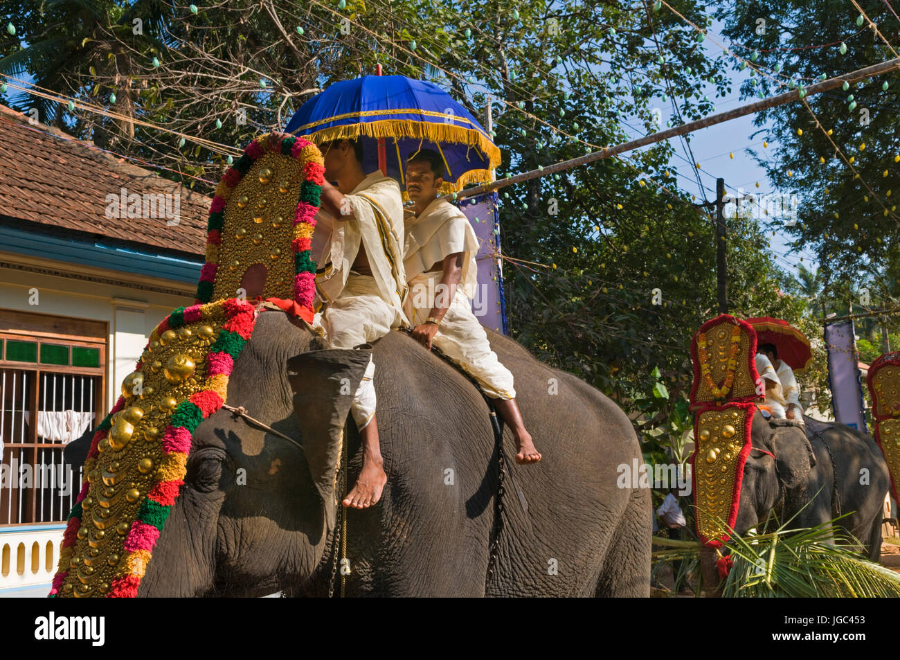 Elephant festival Varkala Kerala India Stock Photo