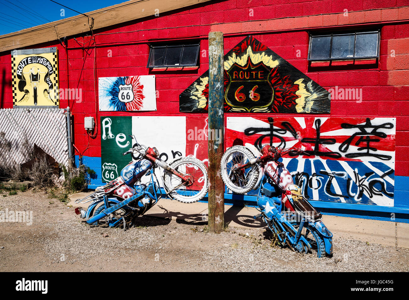 Seligman, Arizona, Historic Route 66, USA Stock Photo Alamy