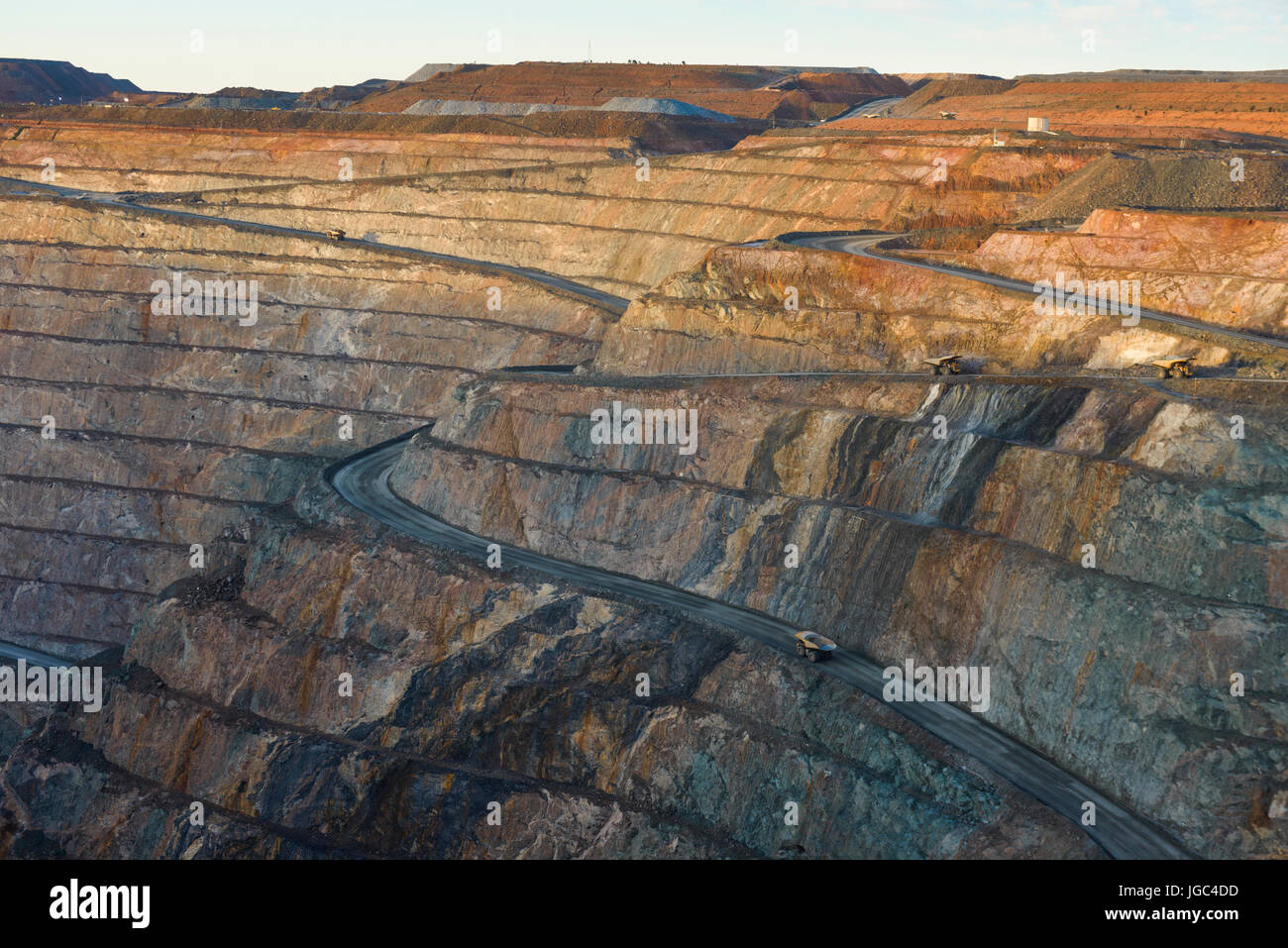 Opencast mine, gold mine, Kalgoorlie, Western Australia Stock Photo
