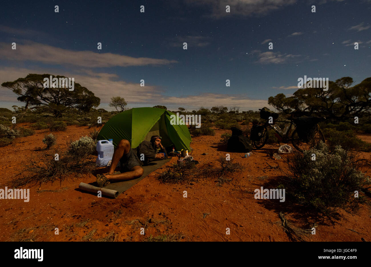 Camping in Australia Stock Photo Alamy