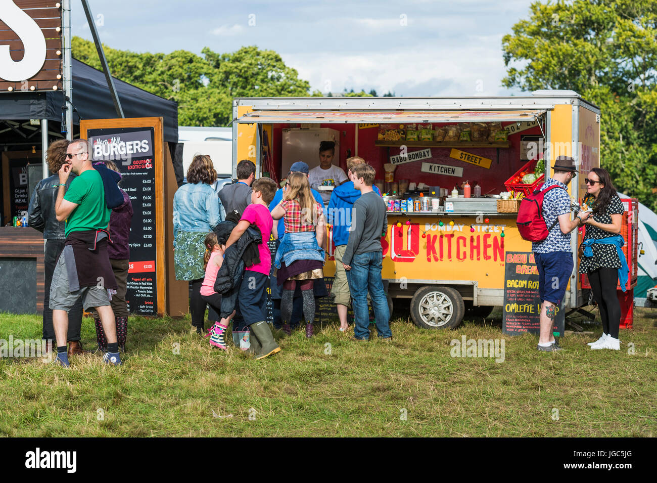 Thornhill Scotland Uk August 26 2016 Festival Goers At