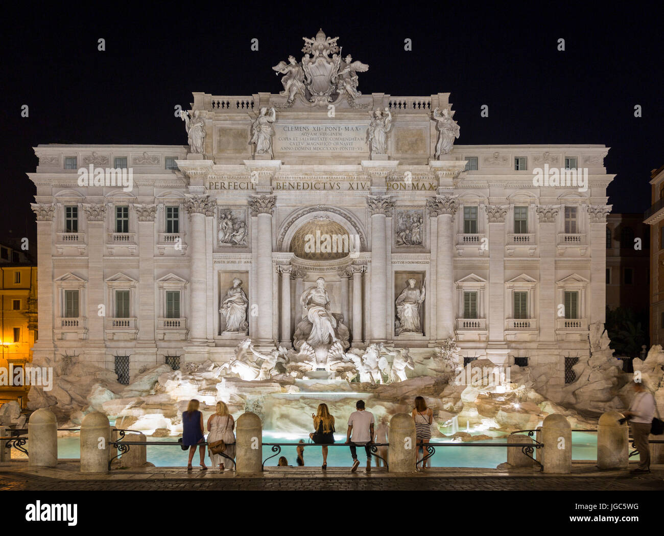 Trevi Fountain, Fontana di Trevi, Rome, Italy Stock Photo