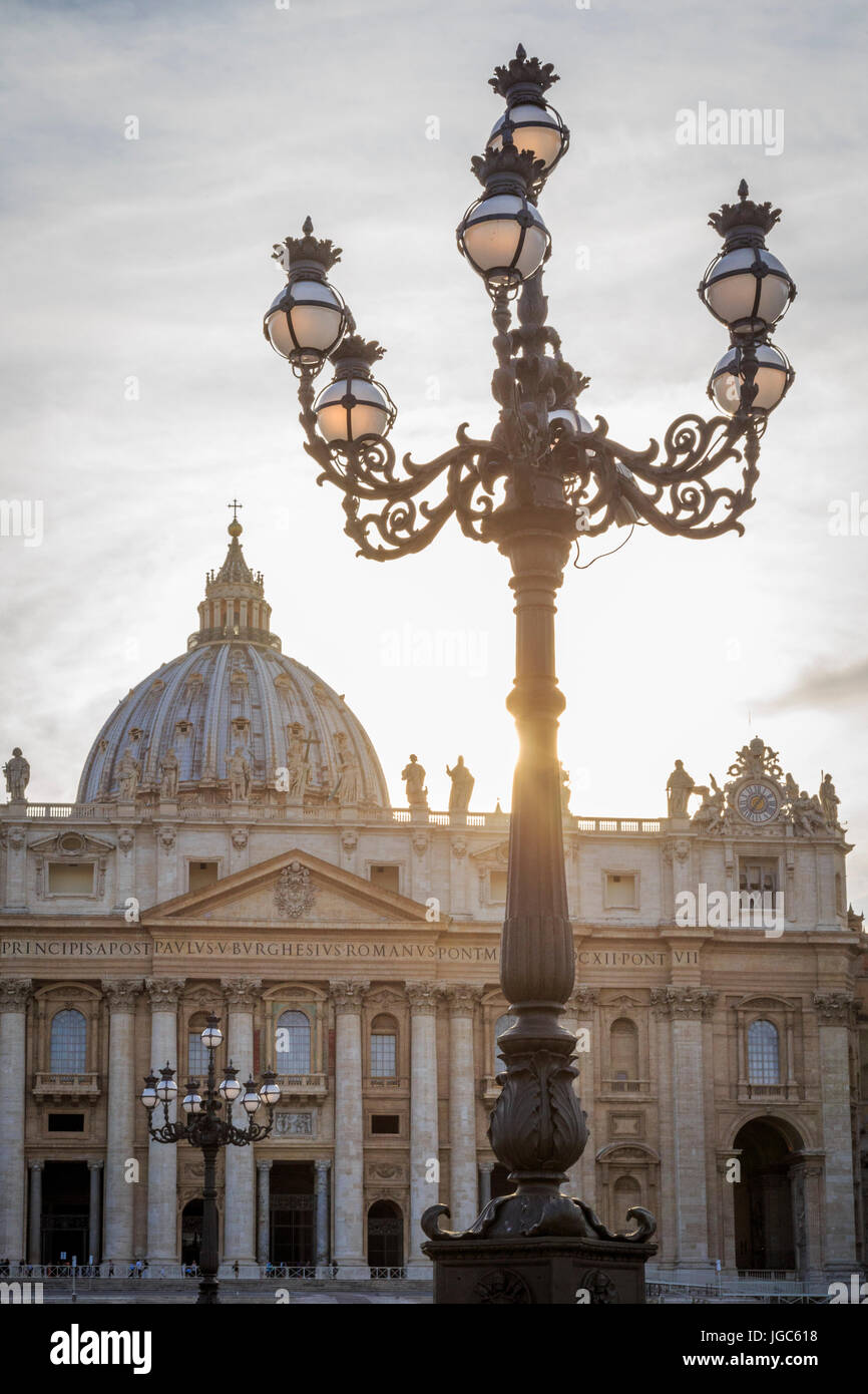 St. Peters Basilica, Vatican City, Rome, Italy Stock Photo
