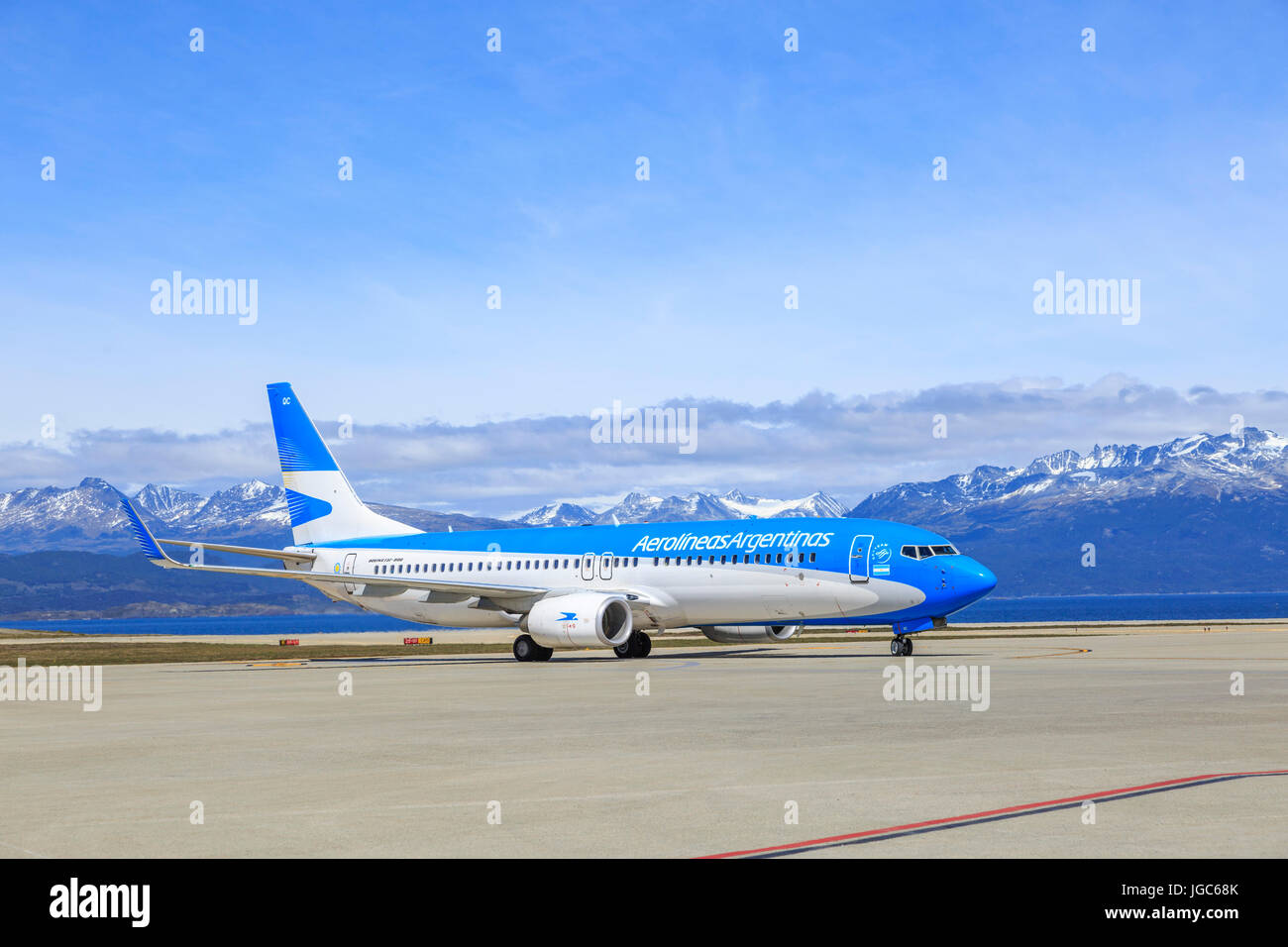 Airport Ushuaia, Tierra del Fuego, Argentina, South America Stock Photo