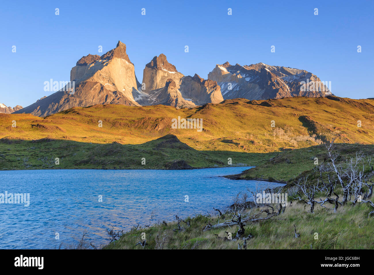 Lago Pehoe, Torres del Paine National Park, Patagonia, Chile Stock Photo