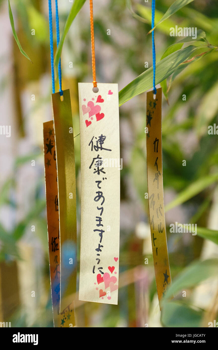 Ginza Tanaka jewelry shop displays a bamboo tree decorated with gold ...