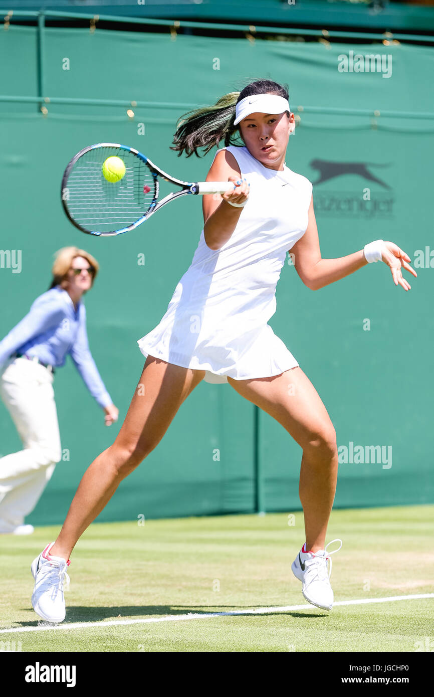 London, UK. 5th July, 2017. Zhaoxuan Yang (CHN) Tennis : Zhaoxuan Yang