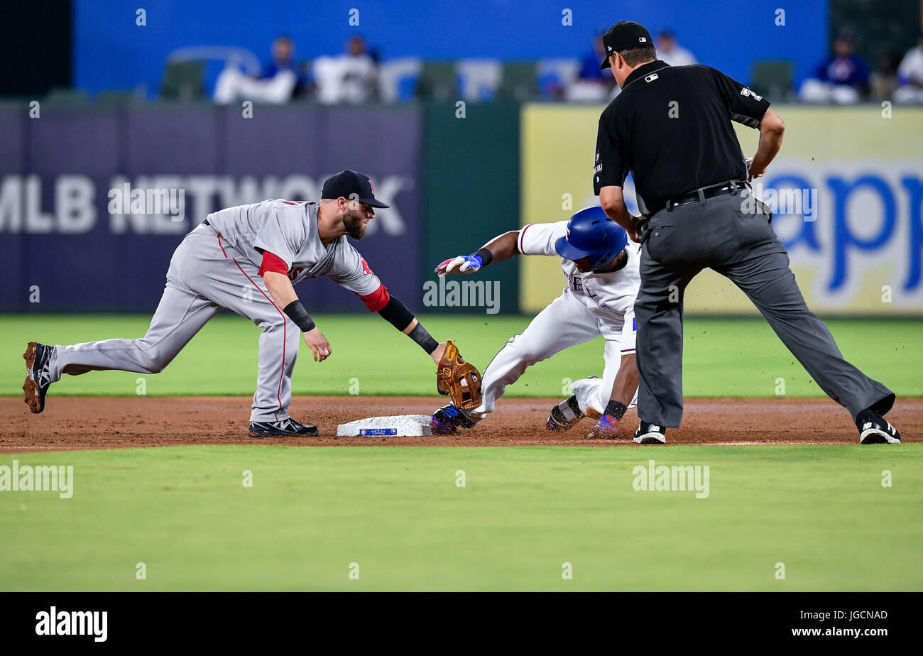 July 5th, 2017:.Texas Rangers third baseman Adrian Beltre (29) slides ...