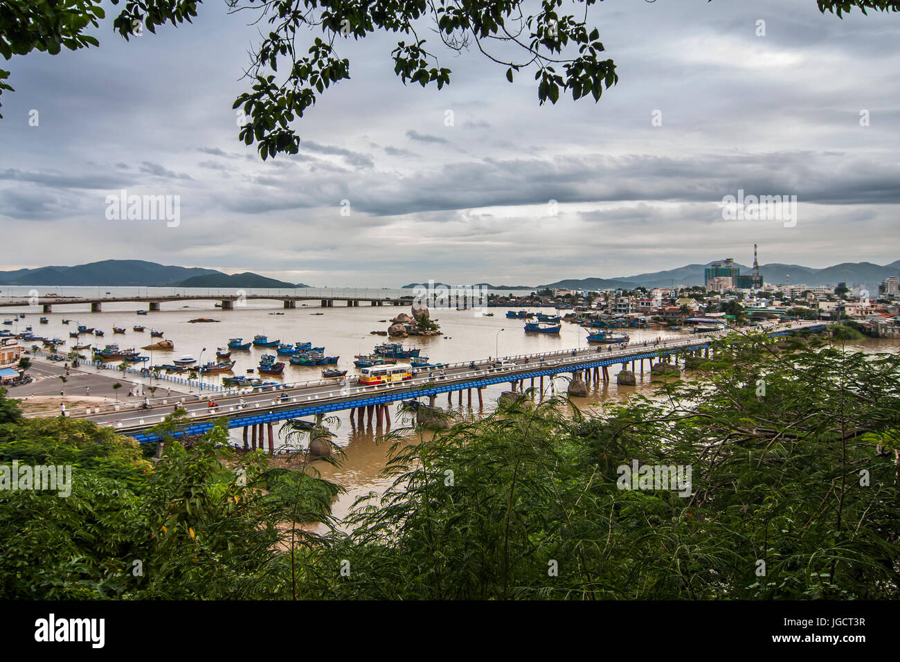 Cityscape, Na Trang, Vietnam Stock Photo