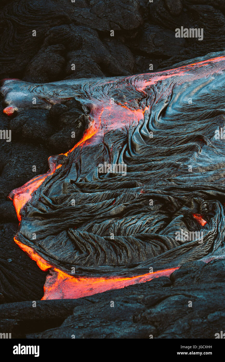 Close lava flow on active hi-res stock photography and images - Alamy
