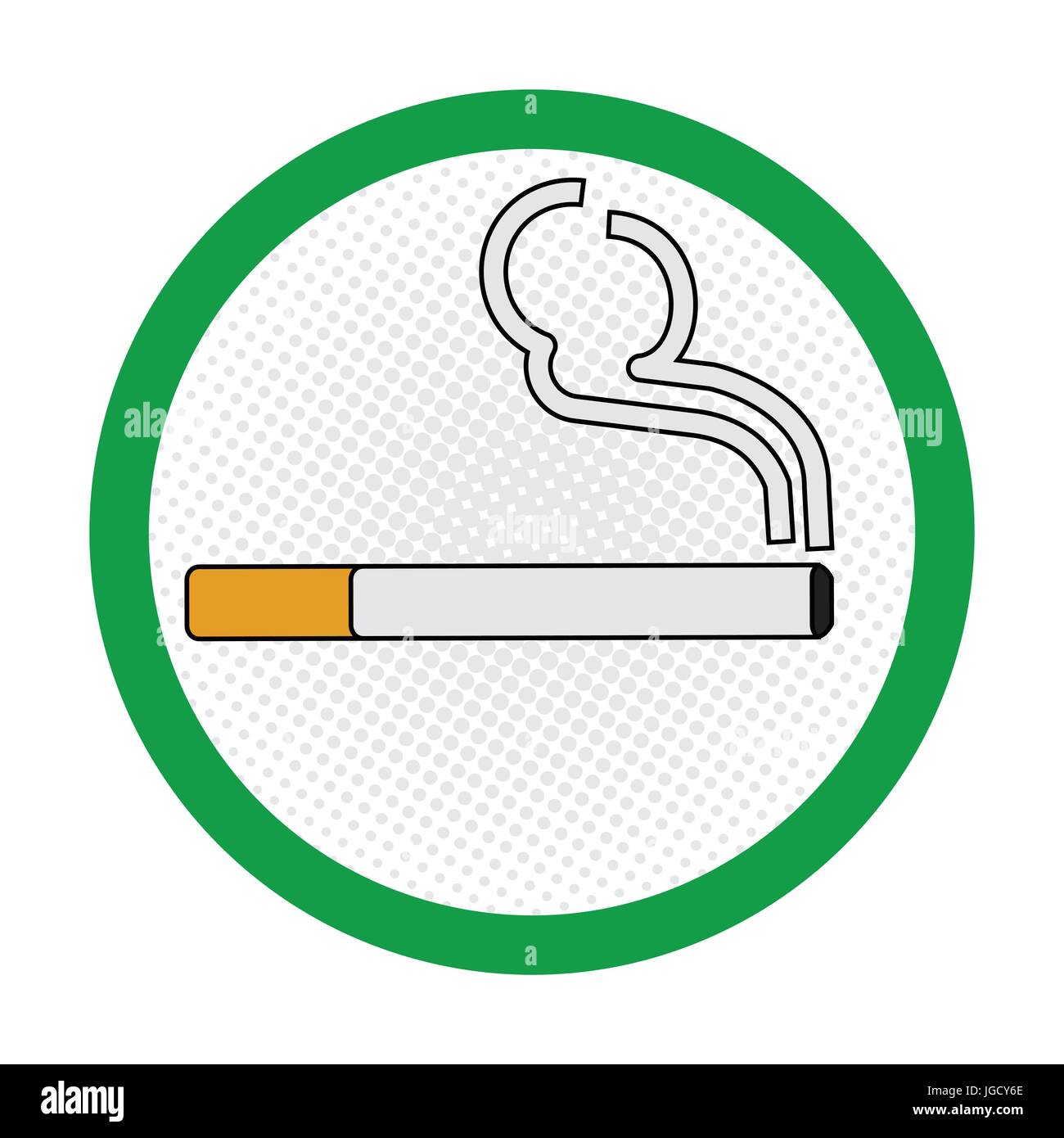Smoking Area symbole, smoking place area sign, on White Background - Vecter Sign Design Stock Vector