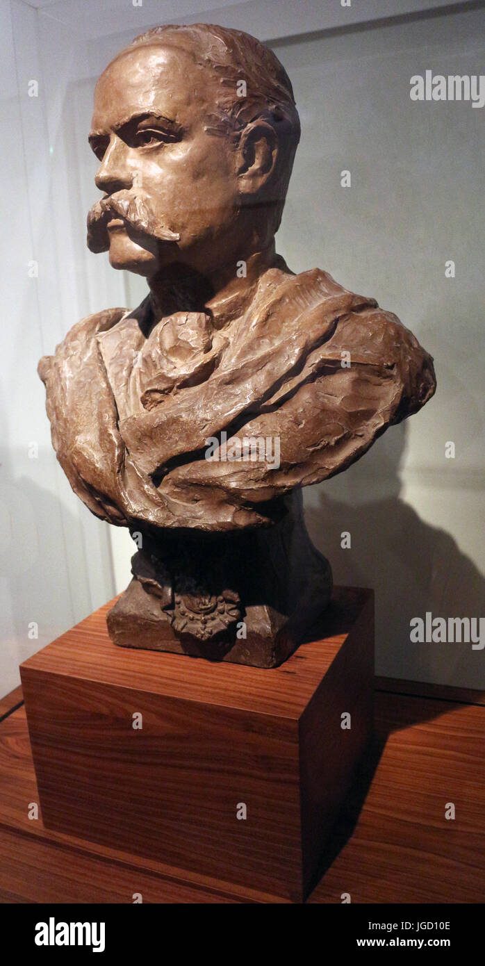 House of Bonaparte family in Ajaccio : Prince Victor Napoléon (Grand son of King Jerôme, plaster by Carpeaux Stock Photo