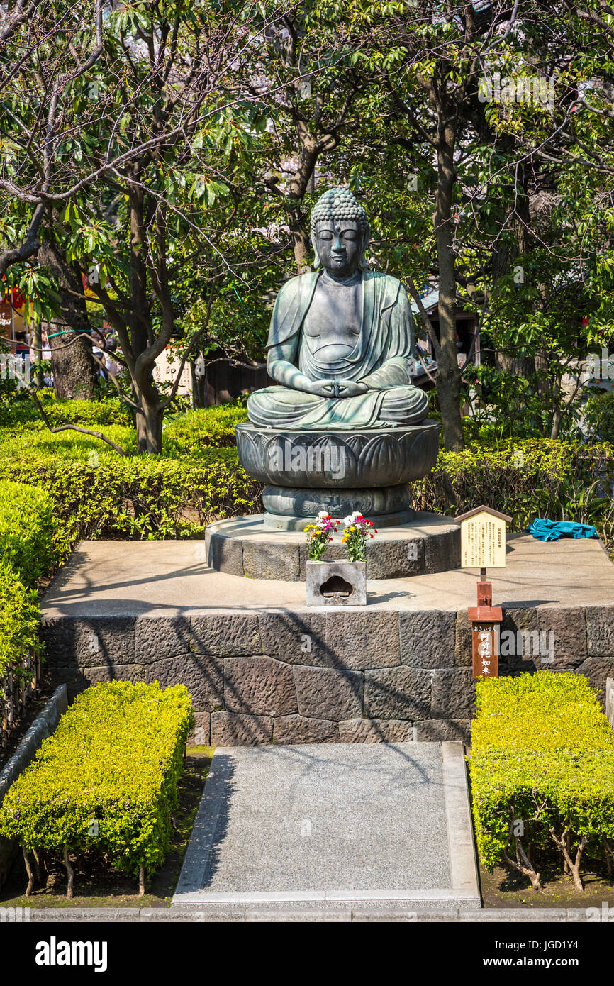 Buddha statue in sensoji temple hi-res stock photography and