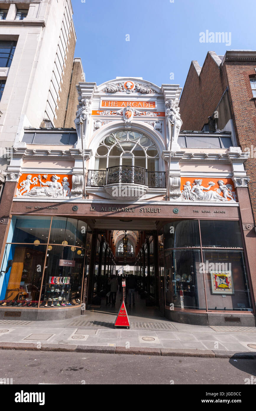 The Archaea entrance,12 Albemarle Street, London, England, UK Stock Photo