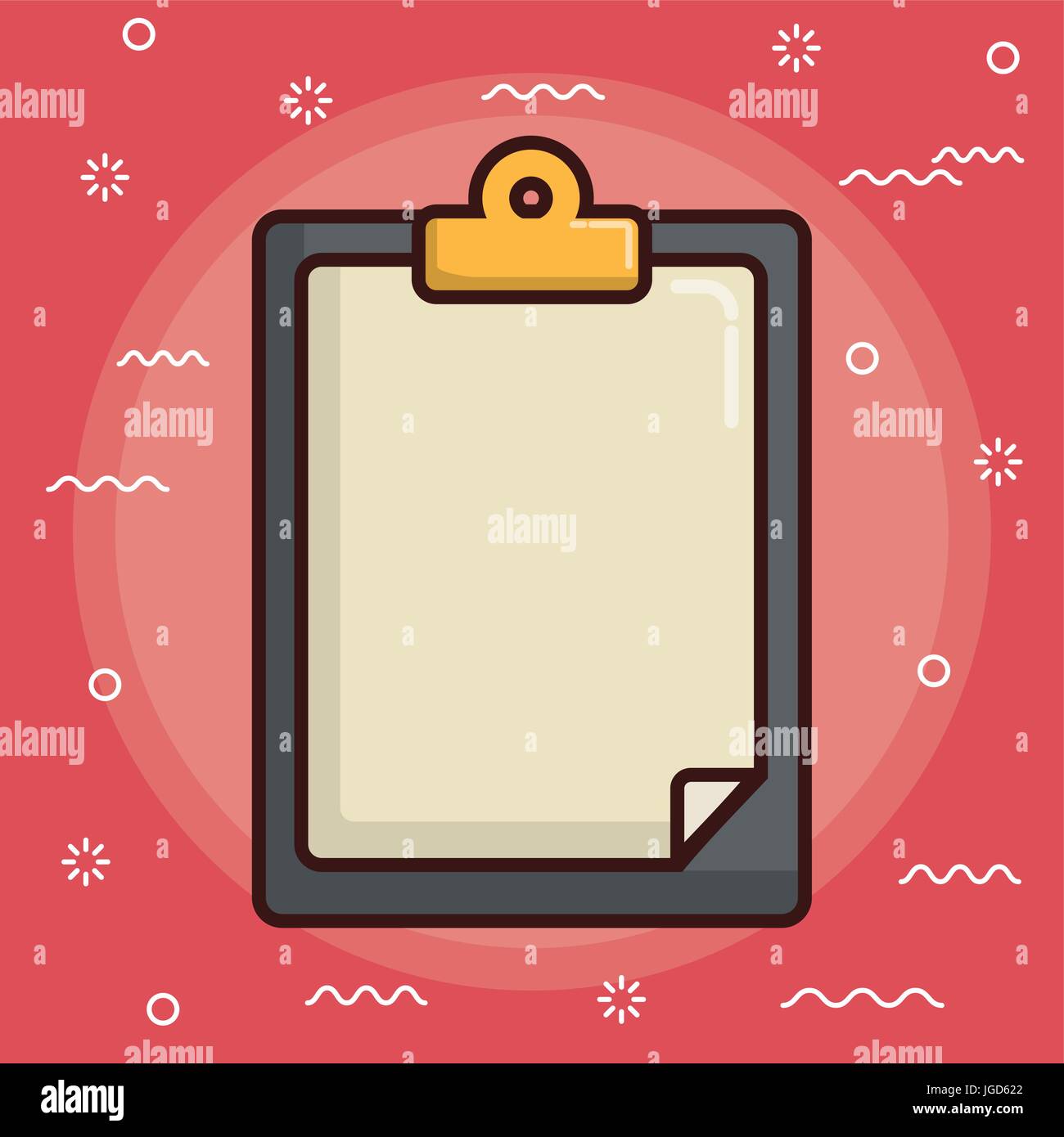 report table icon over red background colorful design vector ...