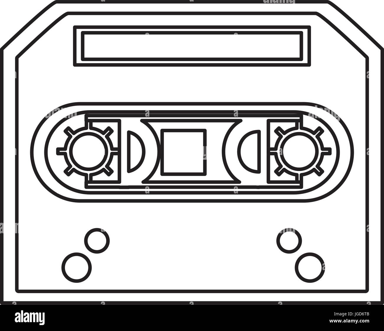 Old music casette icon vector illustration graphic design Stock Vector ...