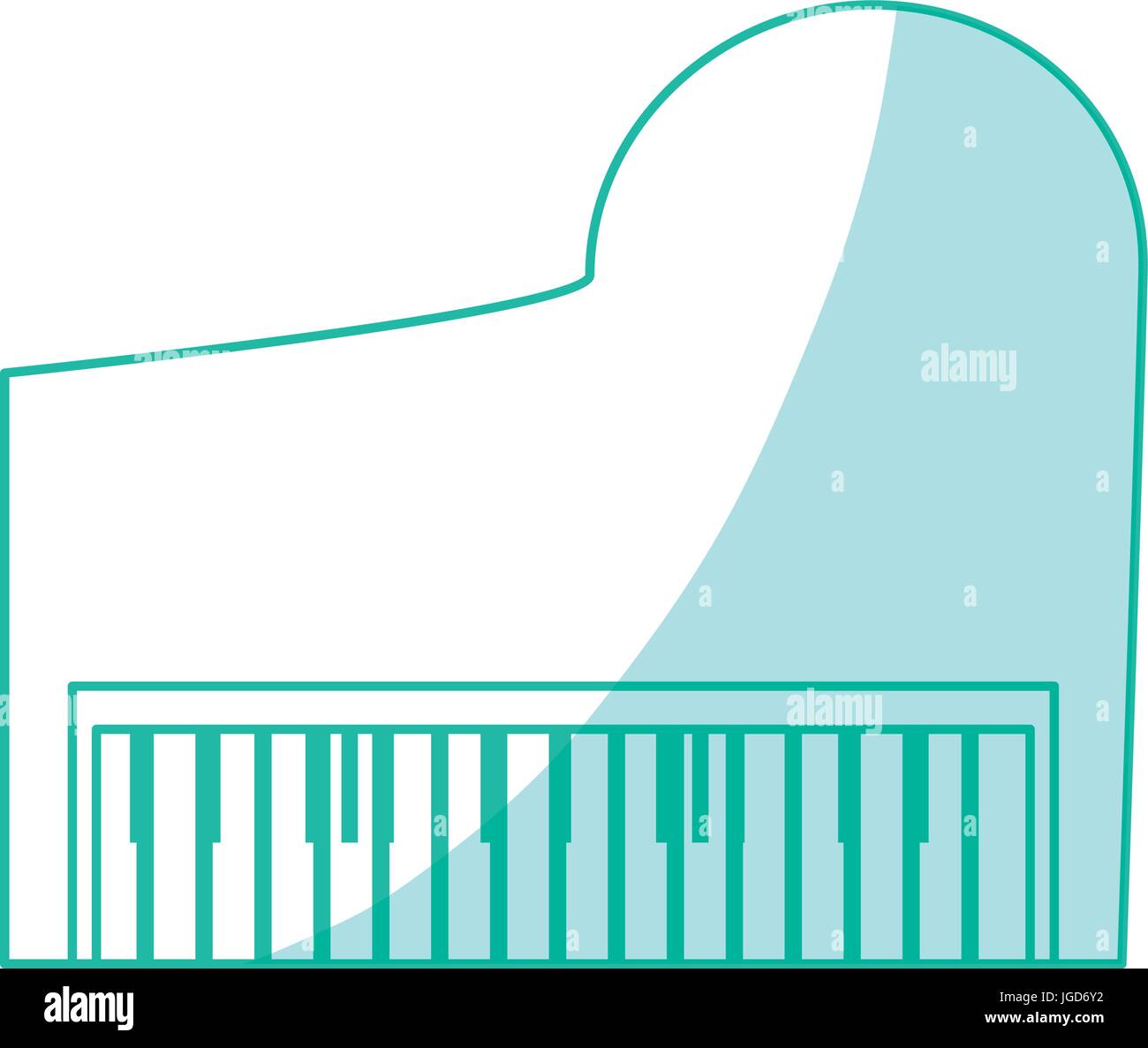 Classic piano instrument icon vector illustration graphic design Stock ...