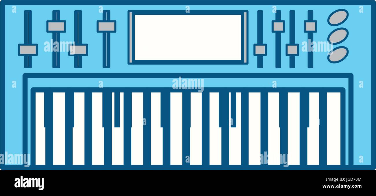 Musical keyboard technology icon vector illustration graphic design ...