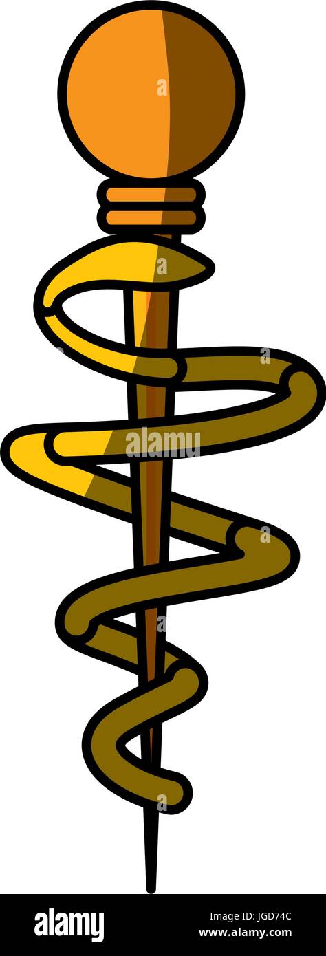 Caduceus medical symbol icon vector illustration graphic design Stock ...