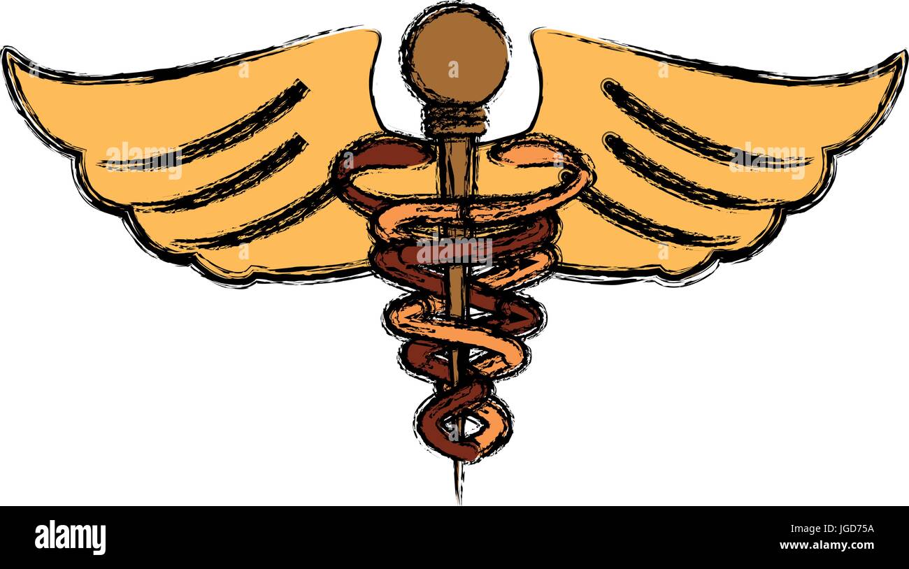 Caduceus medical symbol icon vector illustration graphic design Stock ...