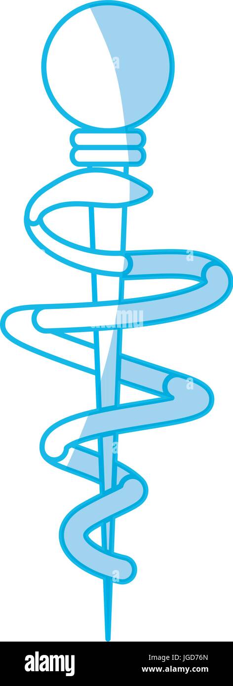 Caduceus medical symbol, icon vector illustration graphic design Stock ...
