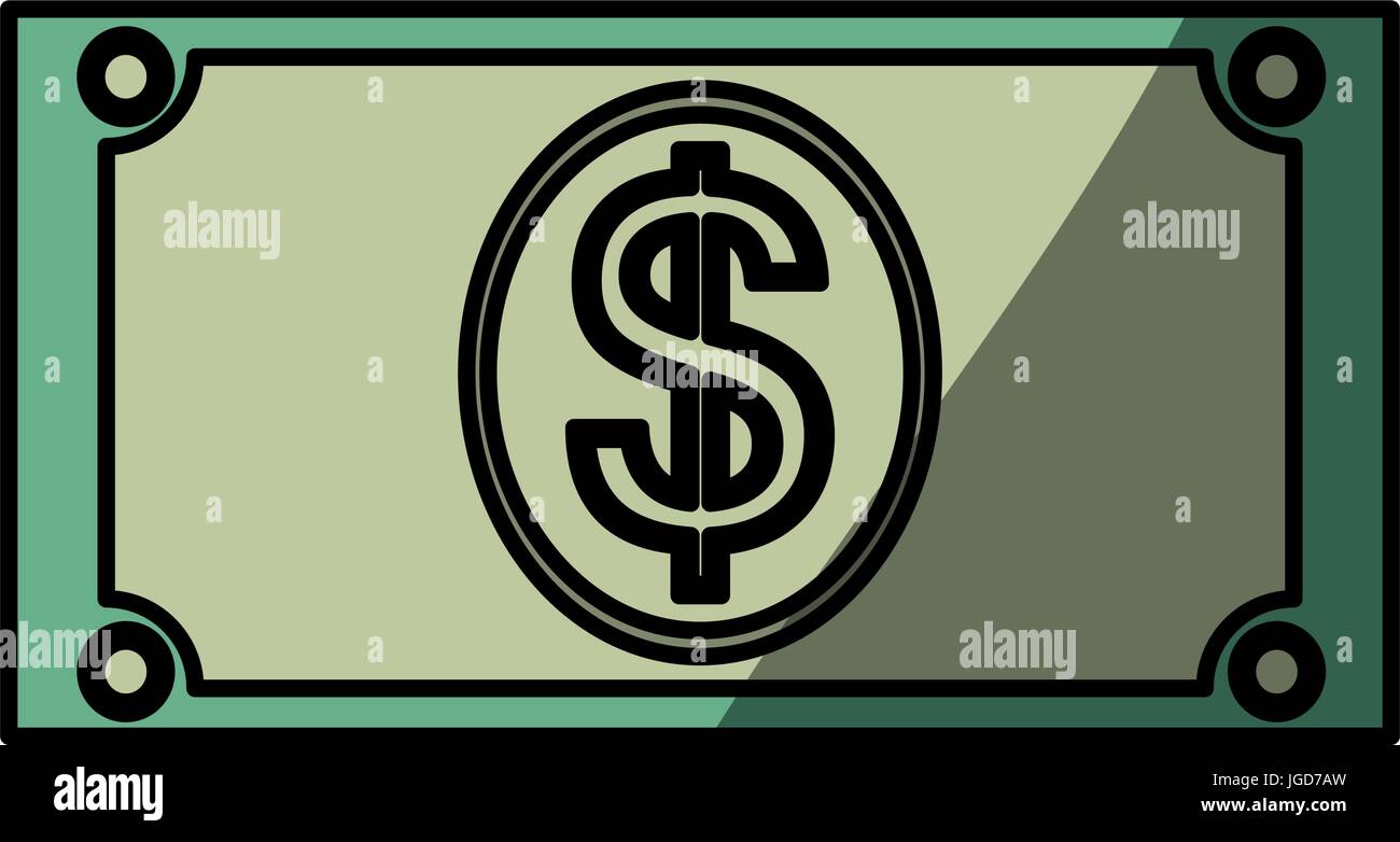 Money billet isolated Stock Vector