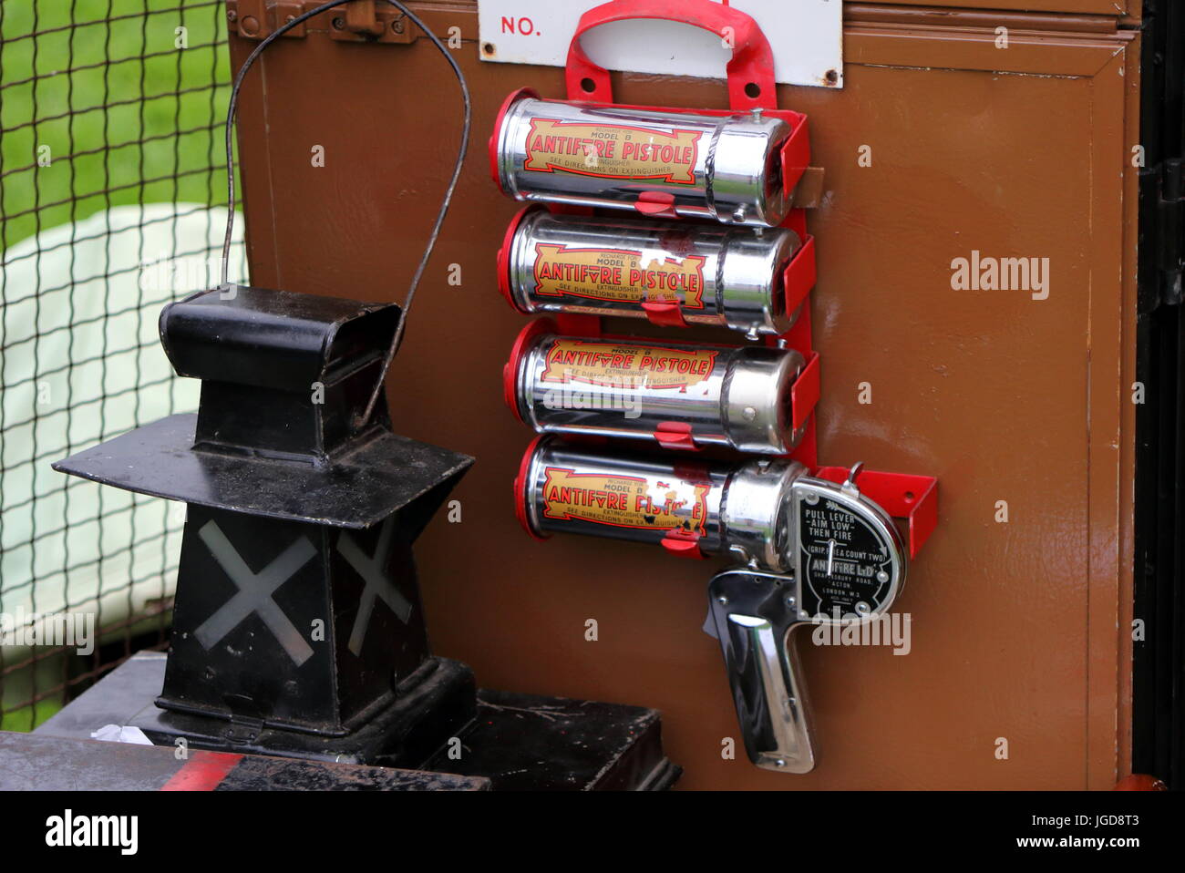 Beaulieu, Hampshire, UK May 29 2017 WW2 "Antifyre Pistole" Fire