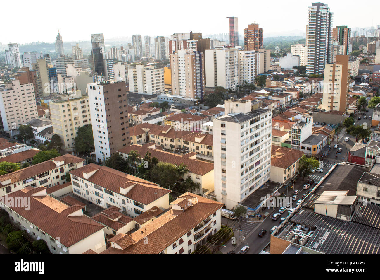 aerial view, Vila Madalena, 17.09.2015,Capital, São Paulo, Brazil. Stock Photo