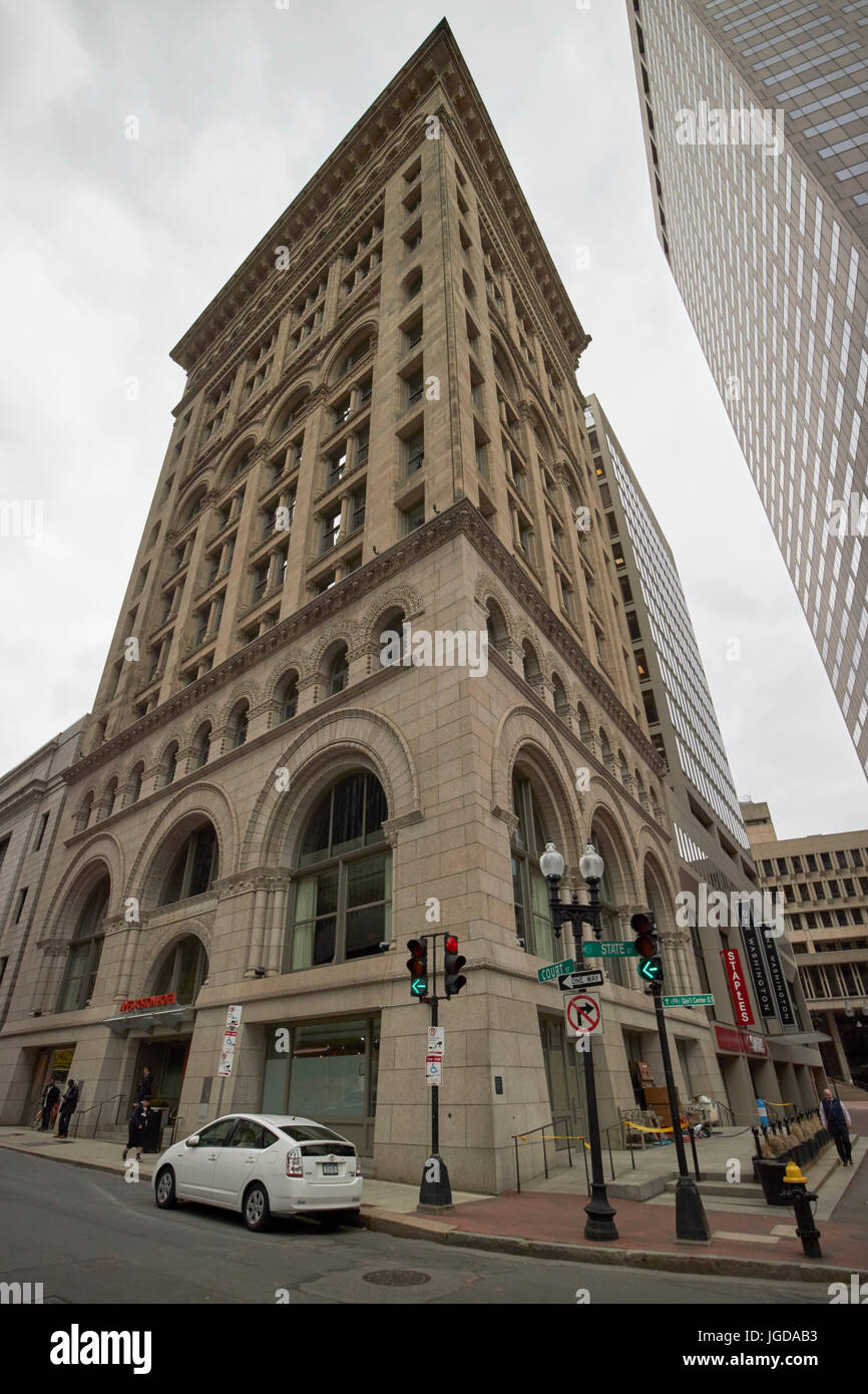 ames building now the ames boston hotel Boston USA Stock Photo