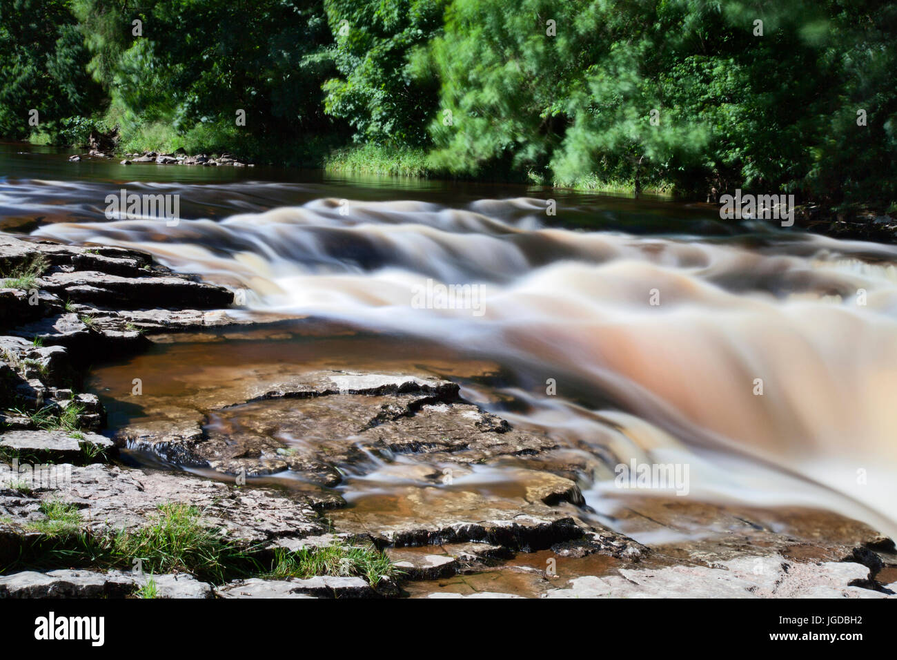 Stainforth Force Waterfalls, River Ribble near Settle, North Yorkshire