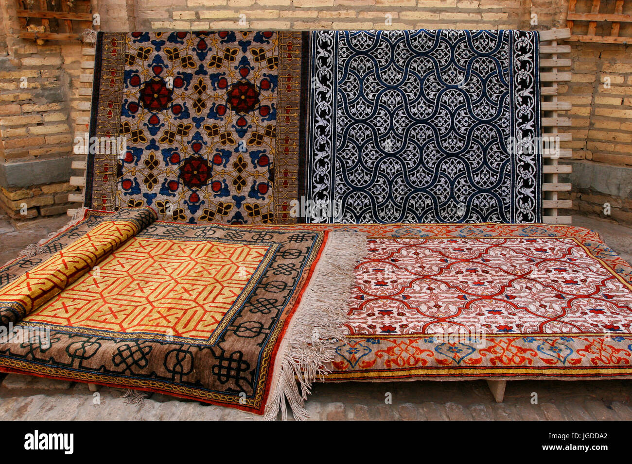 Carpets made by hand Stock Photo Alamy