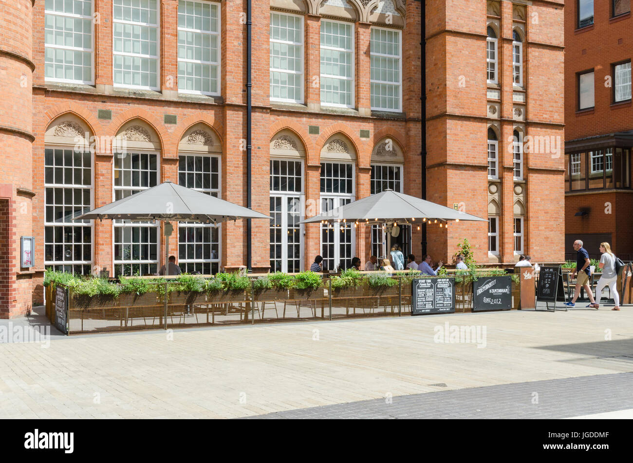 The Ikon Art Gallery and Yorks Cafe in Oozells Street, Brindley Place