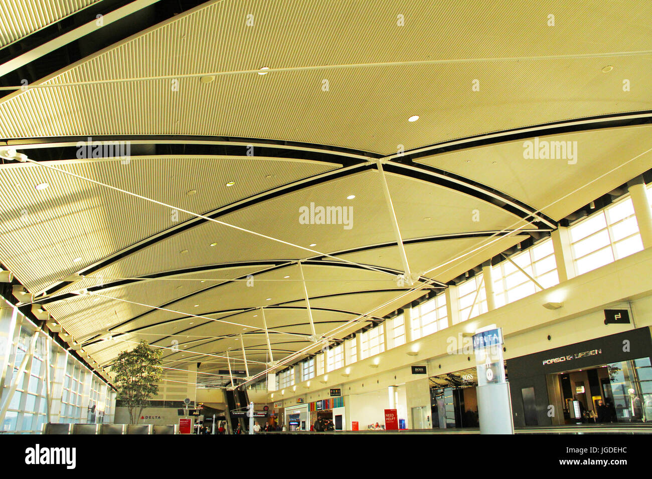 International Detroit Airport, Detroit, Michigan, United States Stock