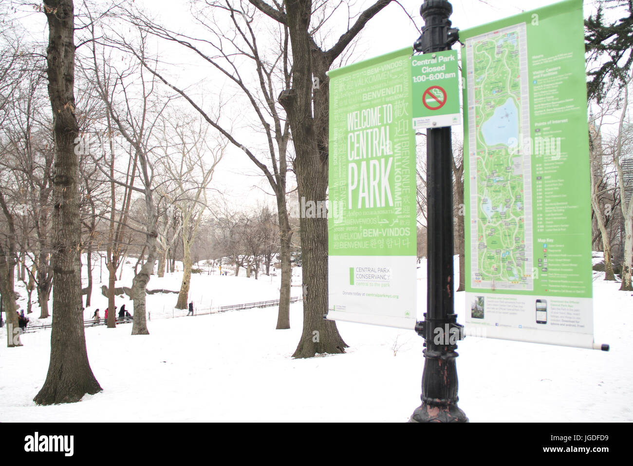 Map of central park new york hi-res stock photography and images - Alamy