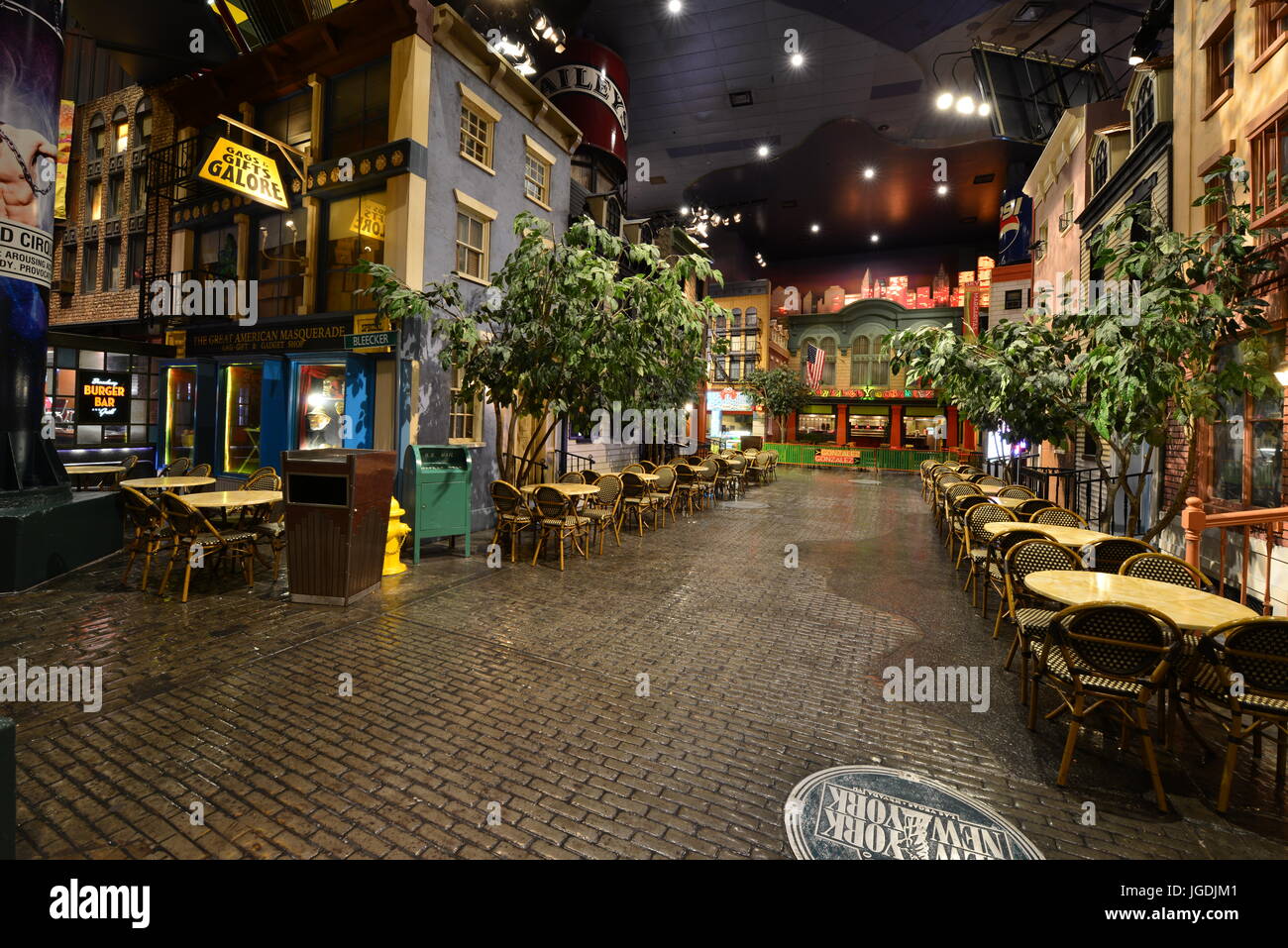 Inside the New York, New York hotel in Las Vegas Stock Photo - Alamy
