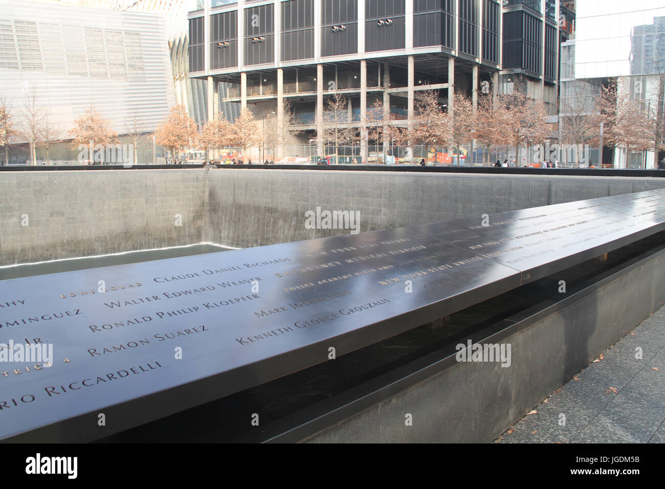 The 9/11 memorial, Manhattan, New York City, United States Stock Photo ...